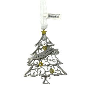 Ganz - Christmas Tree Ornament with Engraved‎ Banner (Zinc Metal)